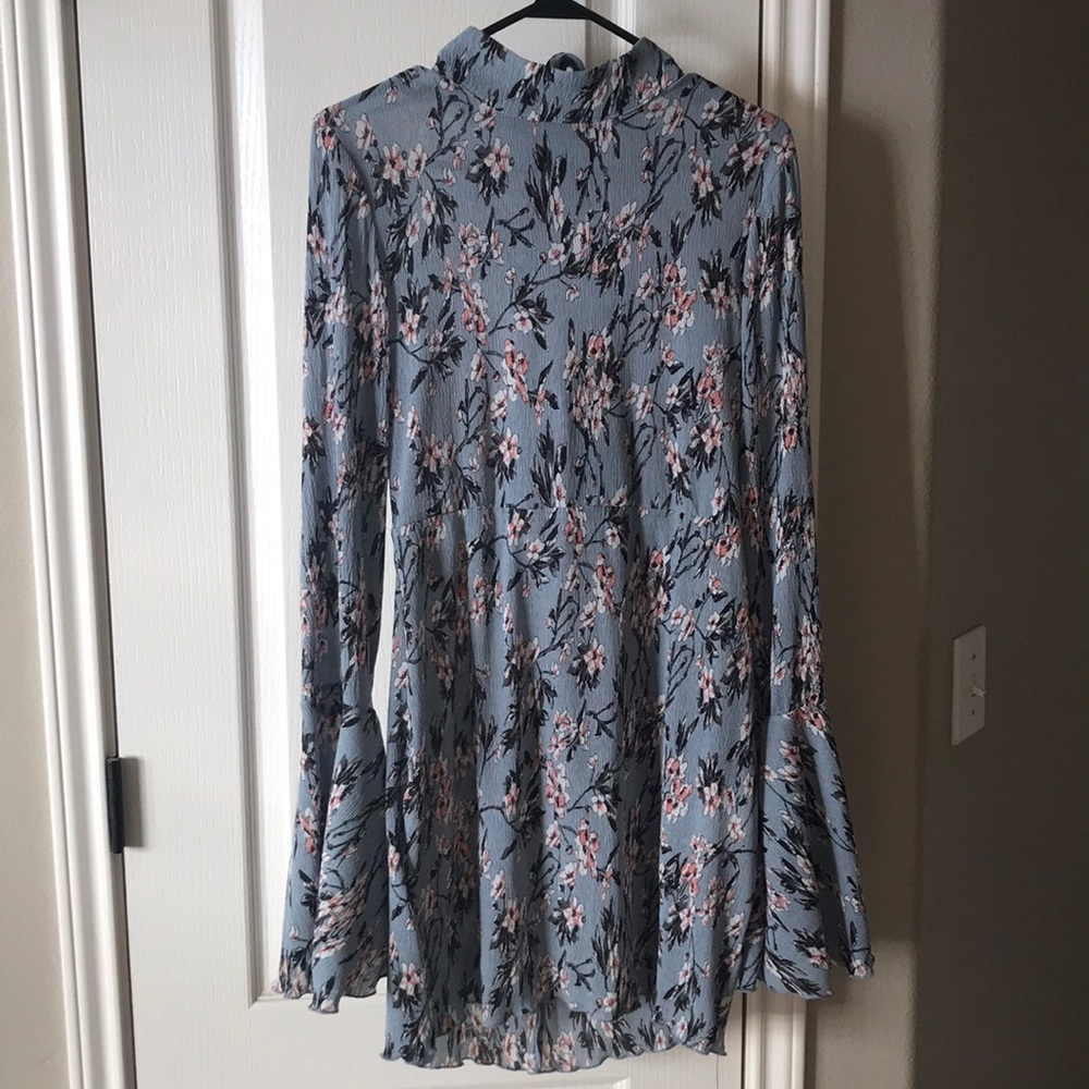 Light blue floral dress